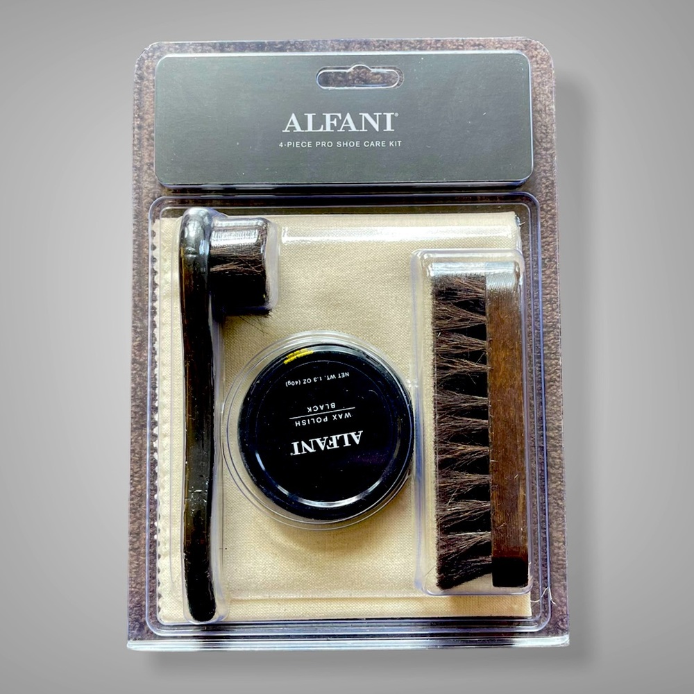 Alfani 4 piece Pro Shoe Care Kit - Black